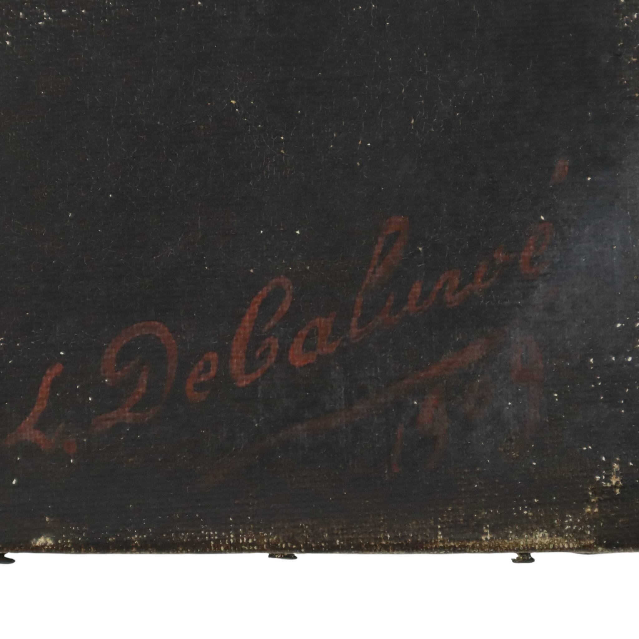 Antique Painting Portrait of a Man Signed Early 20th Century