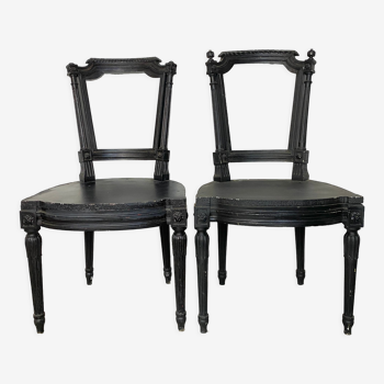 Lot de 2 chaises style Louis XVI