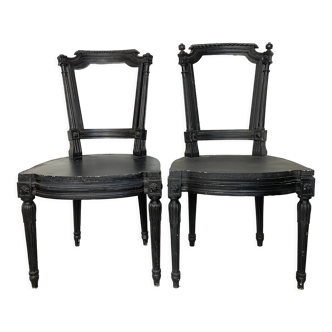 Lot de 2 chaises style Louis XVI