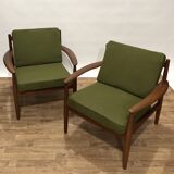 Paire de fauteuils Grete Jalk