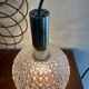 Glass pendant lamp with bubble patterns - 1960s
