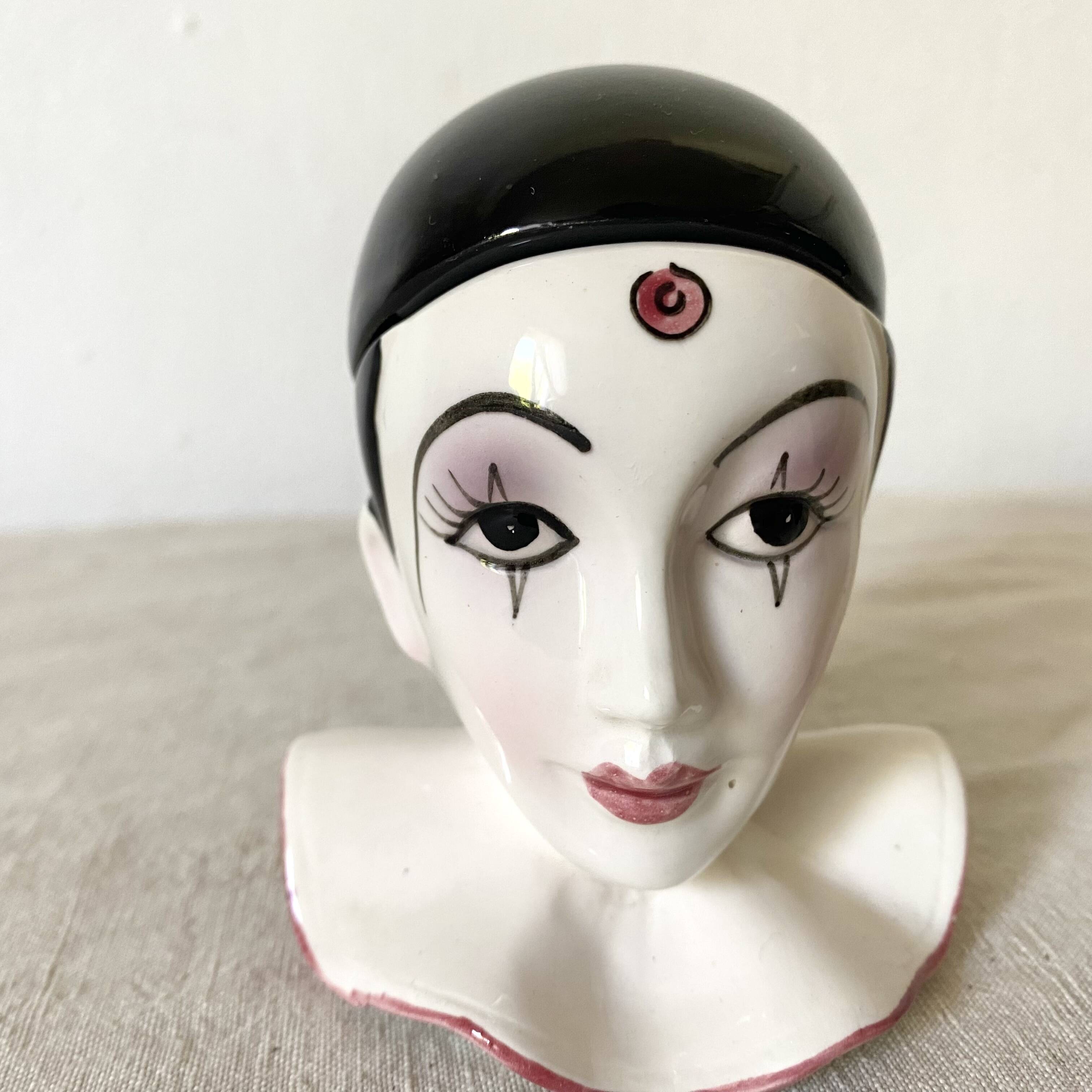 Pierrot salt and pepper egg cups