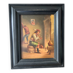 Fumeur dans une taverne