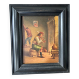 Smoker in a tavern