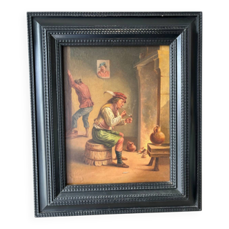 Smoker in a tavern