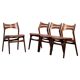 Vintage Danish Dining Chairs in Teak by Erik Buch, 1960s, Set of 4