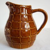 Saint Clément pitcher, rope pattern, vintage 1950s