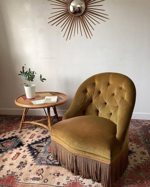 Vintage toad armchair