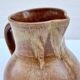 Vintage enamelled stoneware water jug pitcher 1 liter