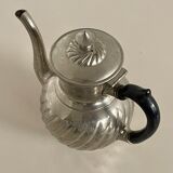Nickel-plated metal teapot by Eduard Rau Muenchen