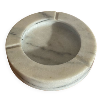 Vintage white marble ashtray