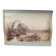Photo album glued onto cardboard depicting a 19th-century watercourse.