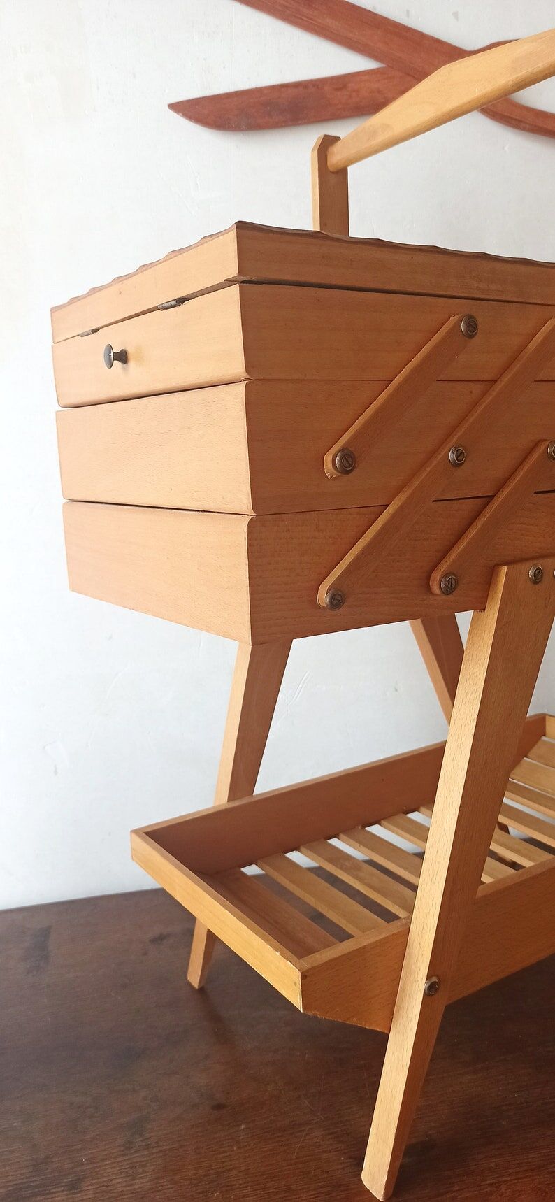 Worker, vintage sewing box