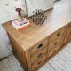 XXL solid oak counter sideboard