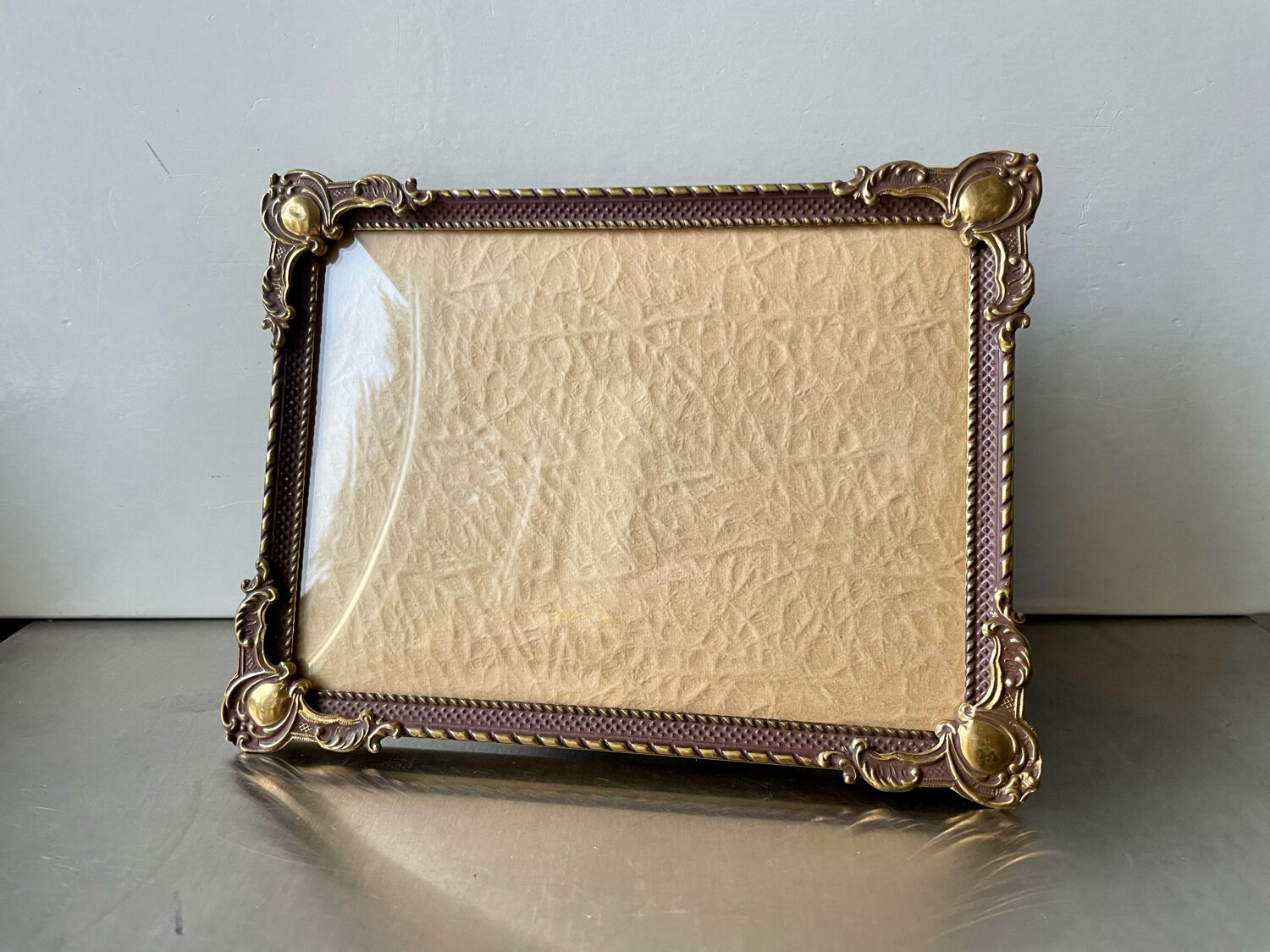 Cadre photo laiton 17,5 cm x 13,5 cm