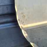 Beveled round mirror