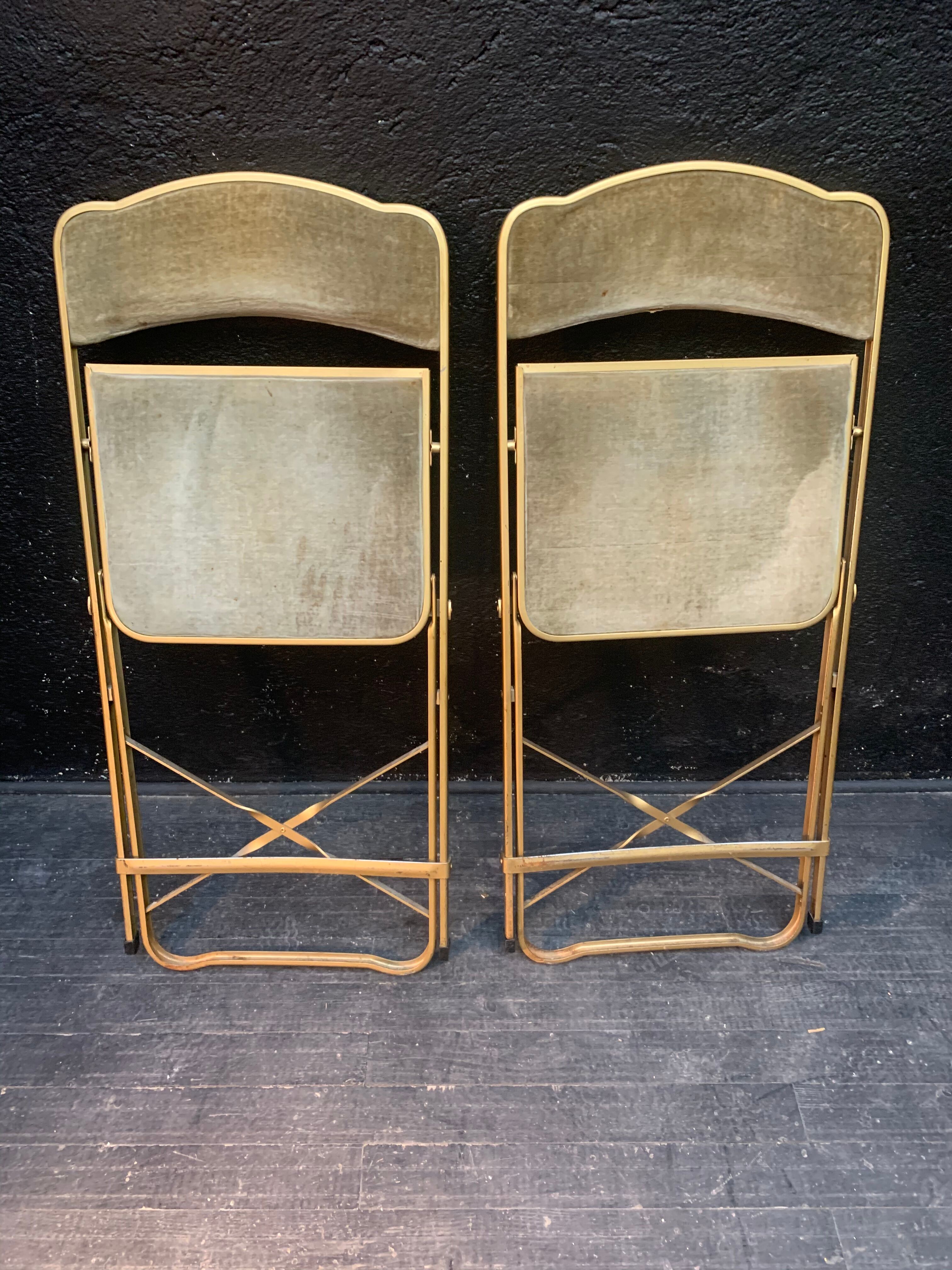 Pair of folding chairs from the 60s
