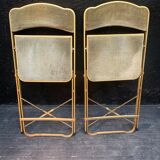 Pair of folding chairs from the 60s