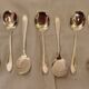 12 sorbet spoons, pearls