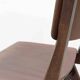 Stackable bistro chair in ebony-colored wood, Germany 1960s