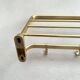 Mid-Century Coat Rack, Gold Coat Rack, Hallway Hook Rail, 1960s