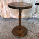 Turned wood side table