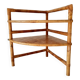 Bamboo and rattan corner table by Adrien Audoux and Frida Minet 1950s