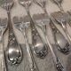 12 fourchettes à huitre métal argenté orfèvre Ercuis Fontenoy 13,4cm