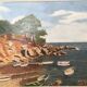 Table seaside landscape Cote d'Azur years 60