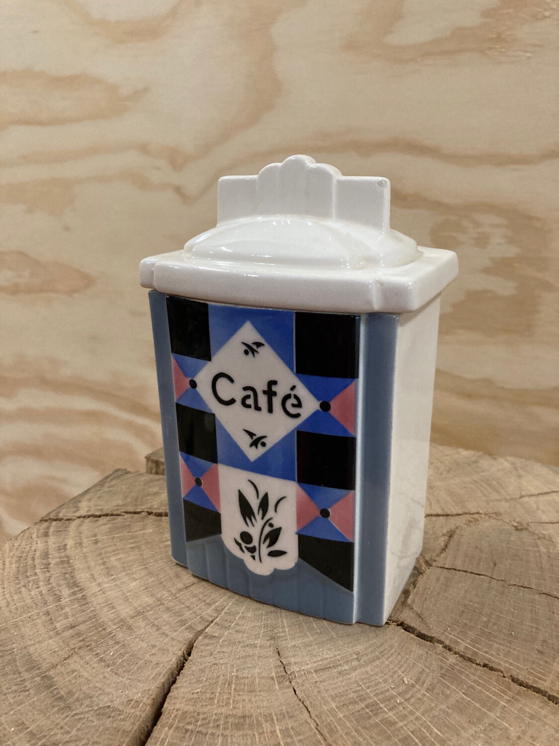 Covered earthenware coffee pot 1930 art deco Ditmar Urbach