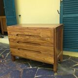 Vintage chest of drawers in solid elm by Maison Regain