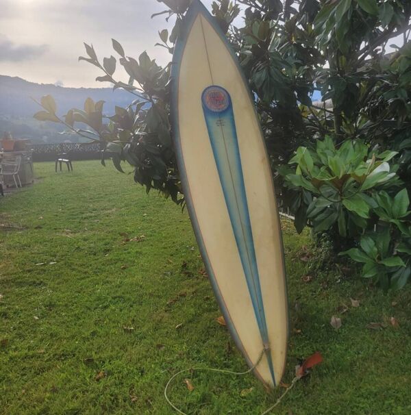 Planche de surf vintage Danny Garland & Mike Conlan pour Space-Gypsy 1976