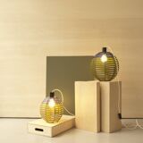 Woven ball suspension on metal structure / D 25cm