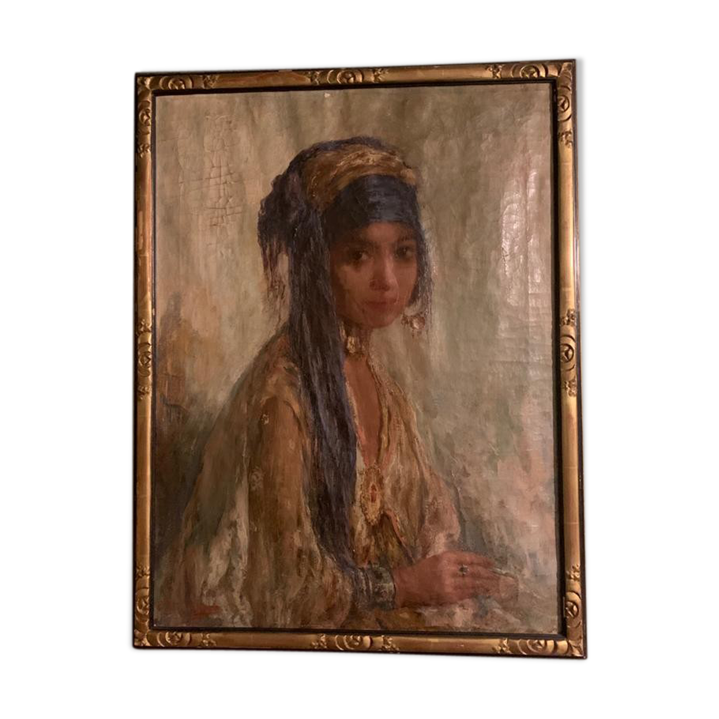 Orientalist portrait by Édouard Verschaffelt