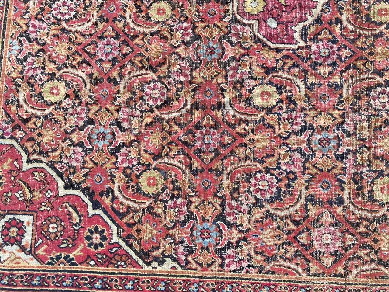 Old Persian carpet Dorokhsh khorasan from the early 19th century 200x400 cm