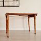 Old wooden table with turned legs - speckled top