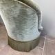 Fauteuil crapaud en velours vert
