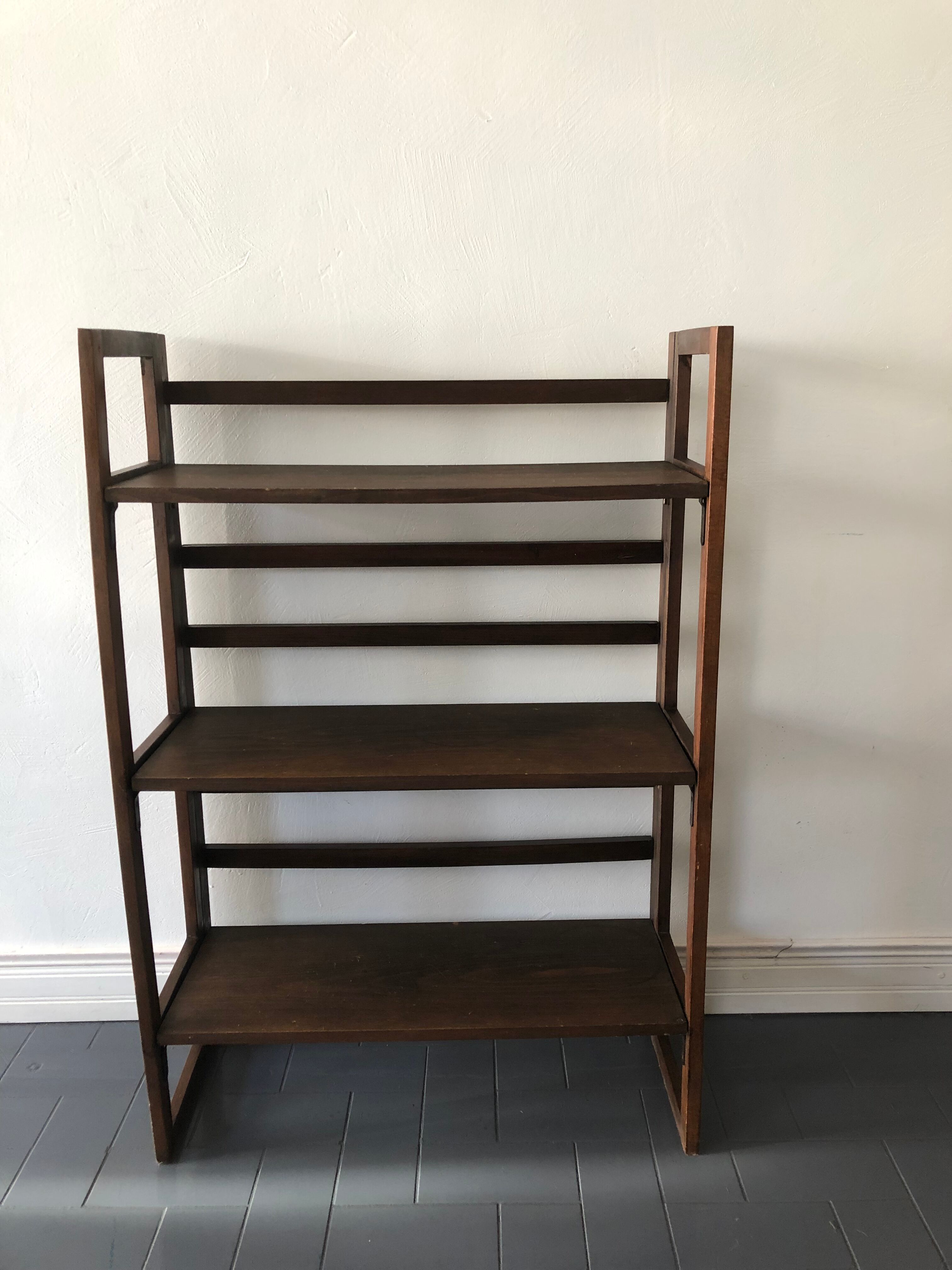 Antique bookshelf shelves, folding