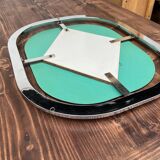 Bauhaus mirror in chrome-plated steel