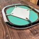 Bauhaus mirror in chrome-plated steel
