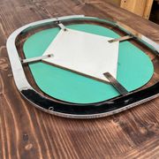 Bauhaus mirror in chrome-plated steel