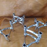 Bougeoirs nagel/stoff modulables (6) vintage