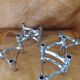 Nagel/stoff modular candle holders (6) vintage