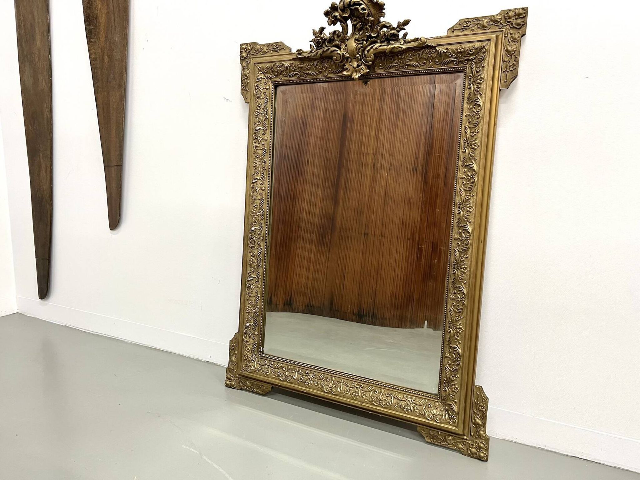 Napoleon III "rocaille" mercury mirror