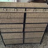 Wicker  chest of drawers