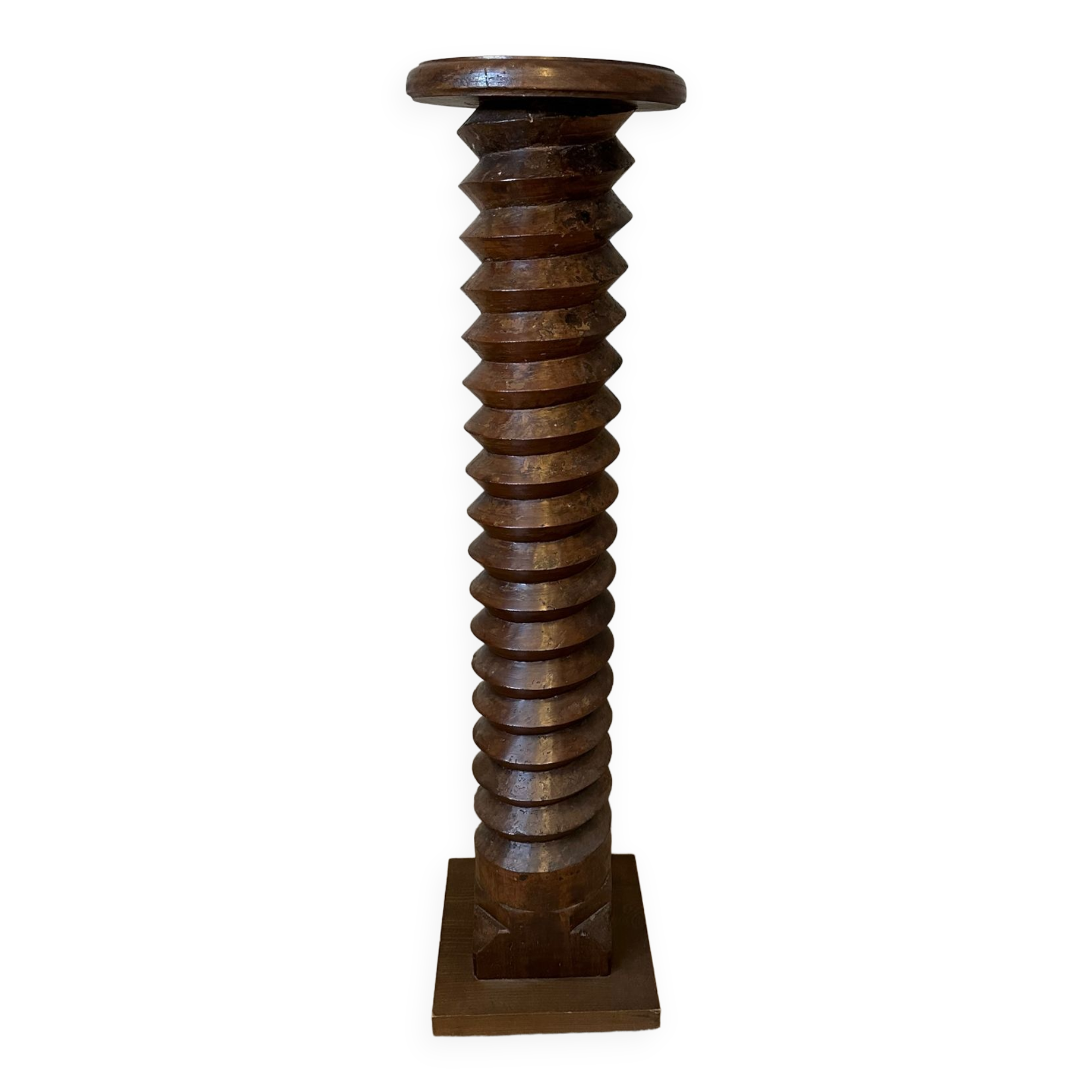 Press screw column