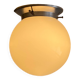 Small wall light ceiling light white opaline glass globe aluminum fixing base LAMP-7335