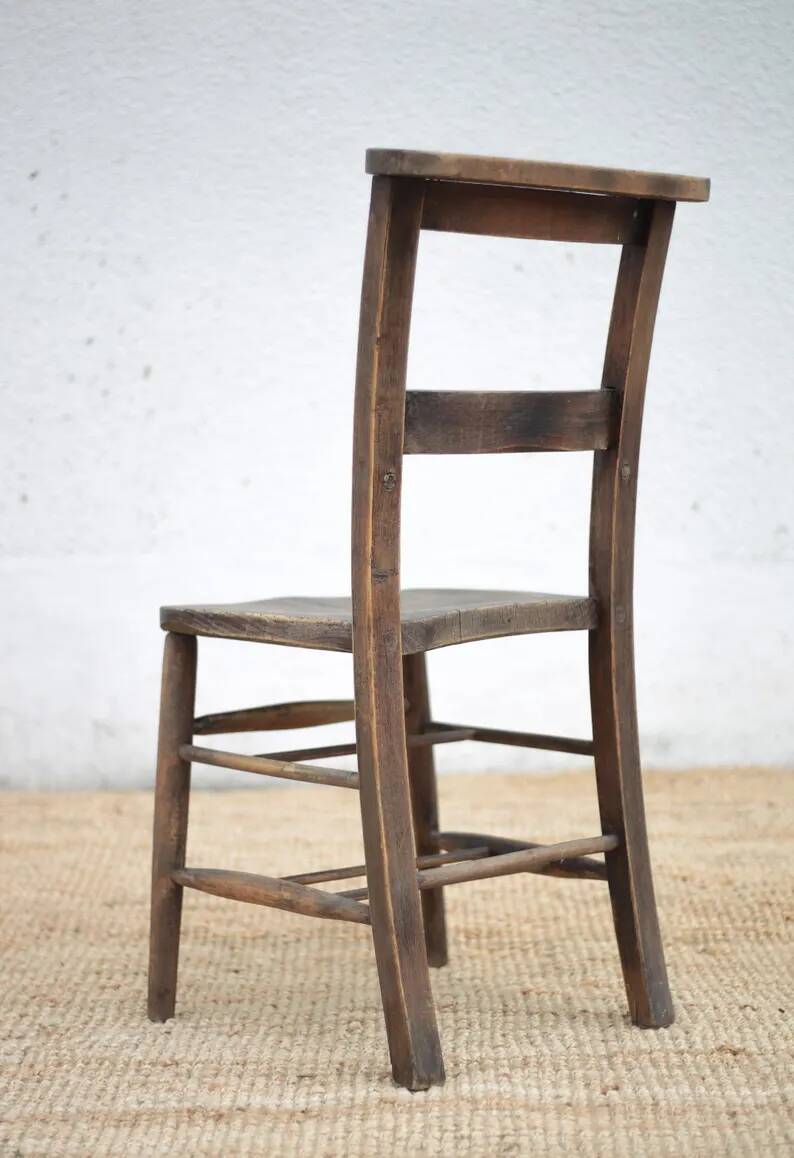 Church chair wood, religious chair, brutalist, interior decoration