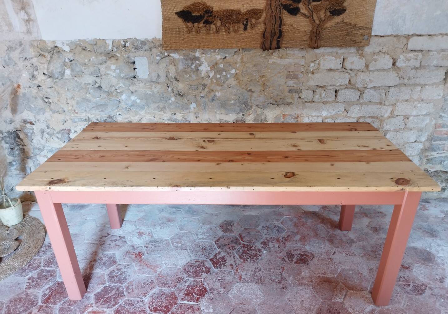 Terracotta farm table