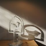 Glass bird suncatcher sculpture